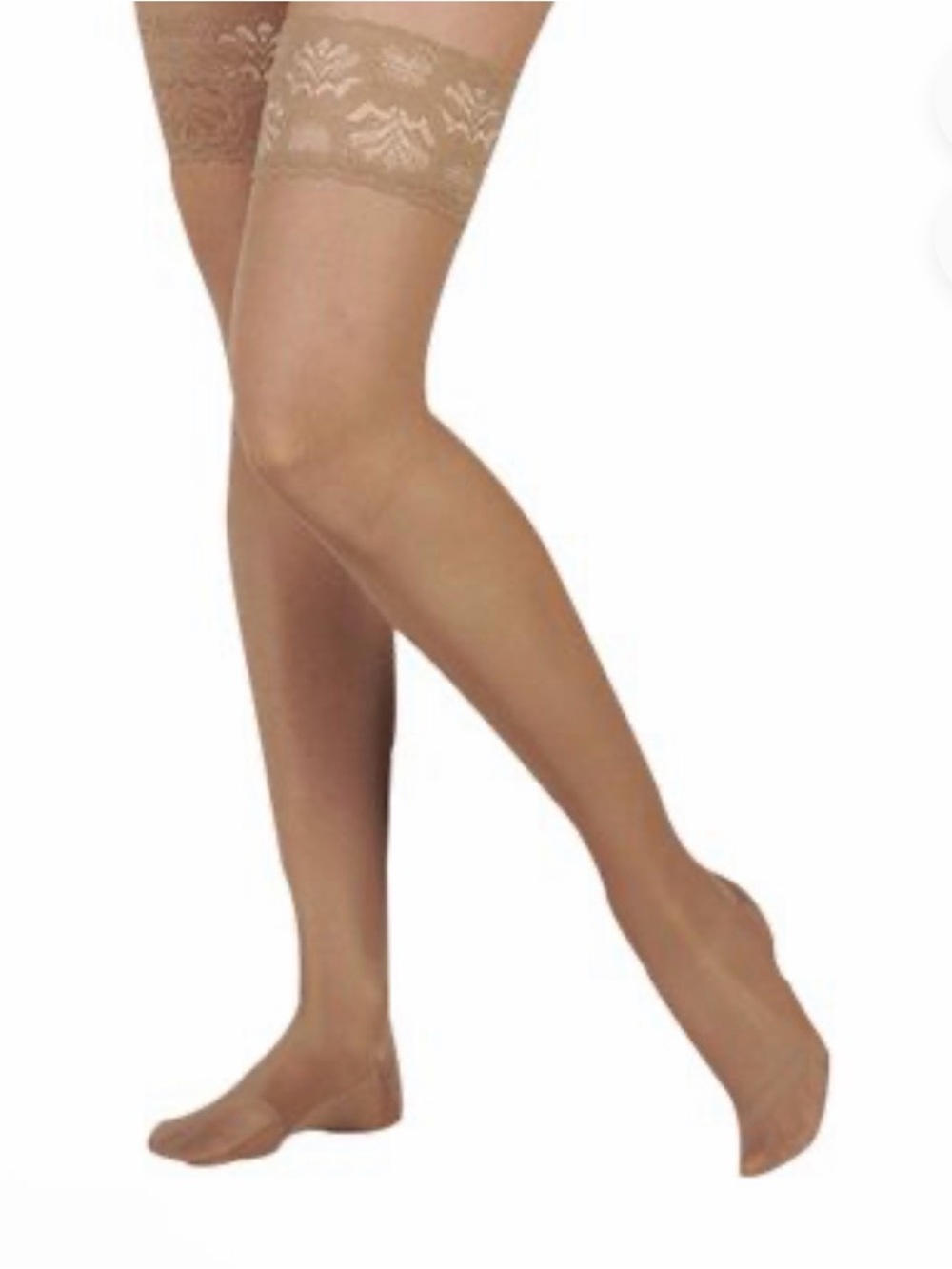 Juzo Attractive OTC 140 Denier Thigh High 15-20 mmHg Compression Stockings Sz 4